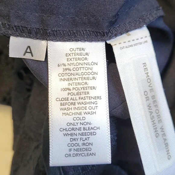 Loft Short Sleeve Black Lace dress Size 6 - Picture 8 of 8